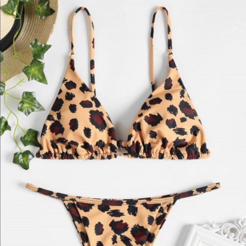 Zaful Leopard Bikini Size S- NWT